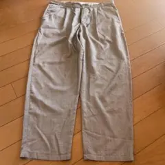 【B:MING】グレー系 チェック柄 ワイドパンツ