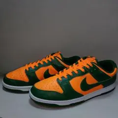 ナイキNIKEダンクローDUNK LOWマイアミ ハリケーンズ緑/オレンジ29㎝のサムネイル