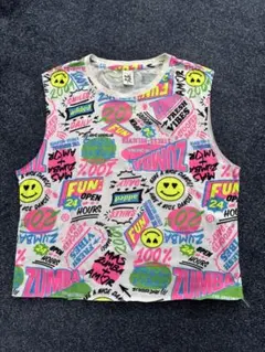 ZUMBA WEAR タンクトップ 総柄 M/Lサイズのサムネイル