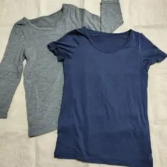 ヒートテックUネック　半袖　長袖　2枚セット　110サイズ