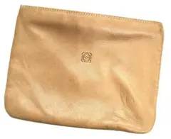 ロエベ ポーチ マルチケース アナグラム レザー BR 中古品 (63085)