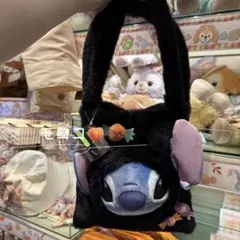 香港ディズニー ハロウィン スティッチ ぬいぐるみ ハンドバッグ 香港ディズニー ハロウィン スティッチ ふわふわ ぬいぐるみ2way