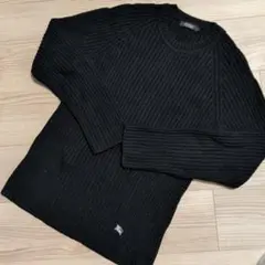 【希少/値下げ】 バーバリー ブラックレーベル リブ セーター ニット