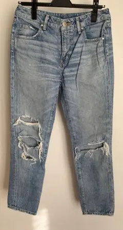 BLACKBYMOUSSY ダメージデニム