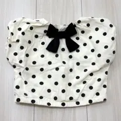 プティマイン トップス ドット リボン 90cm