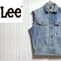 Lee　リー　デニムジャケット　ベスト　Gジャン　ジーンズ　ヴィンテージ　S