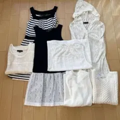 To b ワンピース2点ニットカーディガン白トップス新品4点計7点セット