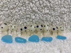 코다마 축광 모노노케 공주 피규어 8체 세트