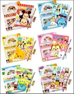 新品★ディズニー ツムツム キラキラノート　定規　文具セット