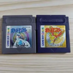 【ジャンク品】ポケットモンスター　金　銀　ゲームボーイ カセット