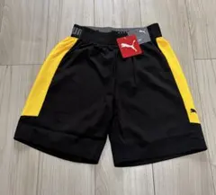 PUMA サッカーハーフパンツ 黒/黄色150新品未使用
