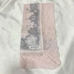 GIVENCHY ピンク レースハンカチ　お膝掛け