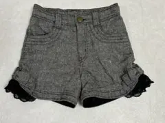 メゾピアノ　ハート型ポケット レース付き半ズボン