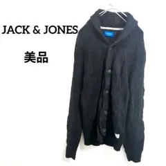 JACK & JONES ブラック カーディガン 長袖 ユニセックス