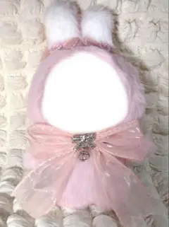 【ハンドメイド】〜13cm ぬいぐるみ服 ぬい服 シクフォニ ピンク色 うさぎ