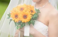 向日葵　造花ブーケ&ブートニア