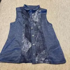 noa-geネイビー ボタン付き LＬ