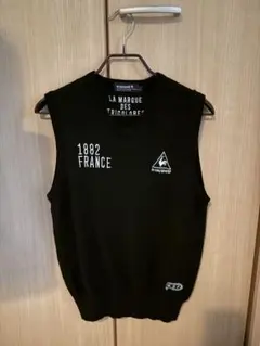 le coq sportif ゴルフ ニットベスト ブラック系 L