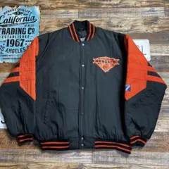 LOGO 7 NFL シンシナティ・ベンガル中綿スタジャン L 90s 古着