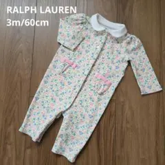【RALPH LAUREN】長袖 ロンパース カバーオール 花柄