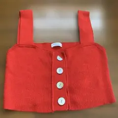 BEAUTY & YOUTH レッドニットベスト