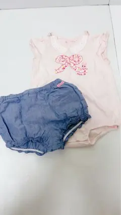 ホットビスケッツ♡ロンパース♡半袖♡カボチャパンツセット♡