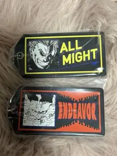 ヒロアカ 一番くじ エンデヴァー ＆オールマイト　F賞 ラバーキーホルダー