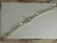 パールとゴールドのブレスレット