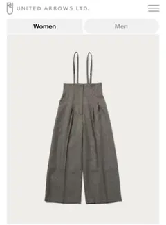 【新品】EMMEL REFINES グレー ワイドパンツ　スラックス