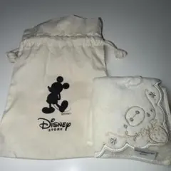 新品未使用 Disney Store ミニタオル 巾着袋セット