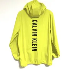 CALVIN KLEIN イエロー フード付きジャケット Lスポーツ美品