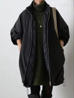 ビアズリー beardsley 中綿BIGポンチョコート　未使用