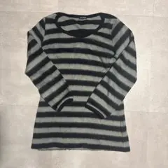 Jessy Logan ボーダー　七分袖ストライプカットソー　グランジ　y2k