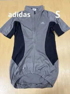 adidas サイクルジャージ 半袖 グレー ブラック　Sのサムネイル