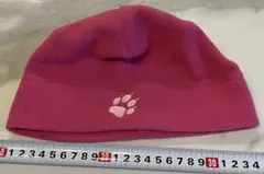 【新品未使用　Jack Wolfskin フリース帽子 ピンク】のサムネイル