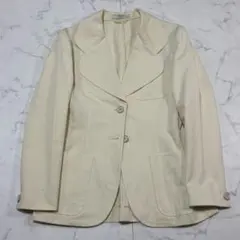 PRADA プラダ テーラード ジャケット ホワイトベージュ 40