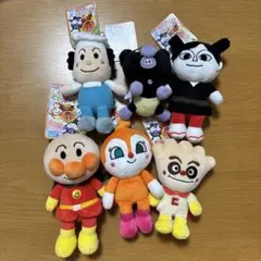 アンパンマン ぬいぐるみ 6体セット プリちぃビーンズ 新品タグ付き