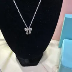 極美‼️Tiffany & Co. ボウ ネックレスのサムネイル