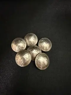 ★1個の価格★アメリカ5セントコンチョ インディアン（年付） & ダブルマルカン