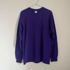 ネイタルデザイン パープル L ヘンプロングスリーブティーワイド