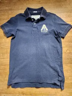 アバクロンビー&フィッチ　コットンワンポイントポロシャツ　ネイビー　Mくらい