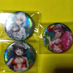 勝利の女神缶バッジ 3個セット