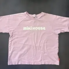 MIKI HOUSE ロゴTシャツ ピンク 110cmのサムネイル