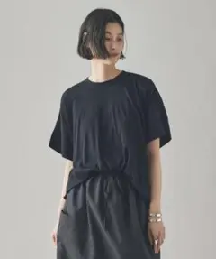 Curensology カレンソロジー　シアーボクシーTシャツ ブラックのサムネイル