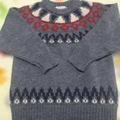 branshes 男の子用ノルディック柄セーター Sサイズ