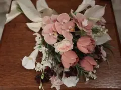ウェディングブーケ　アーティシャルフラワー