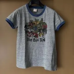 DENIM DUNGAREE リンガーTシャツ ベアプリント グレー Lのサムネイル