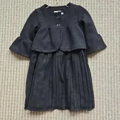 エルフィンドール フォーマル 110 ワンピース ボレロ セット 黒 冠婚葬祭