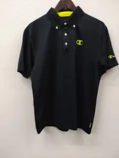 【週末限定値下げ】(15) Champion ブラック ポロシャツ半袖
