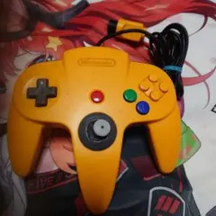 Nintendo 64 コントローラー 黄色 64アダプター　ウィーUアダプター